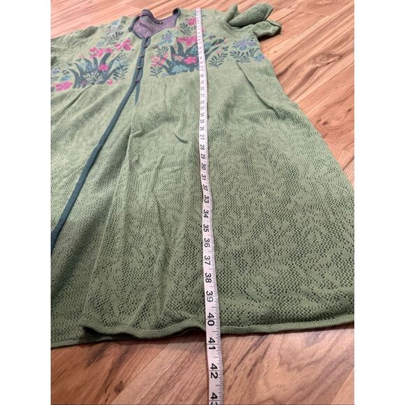 Gudrun Sjoden floral knit long vest cardigan size XXL - Picture 6 of 6